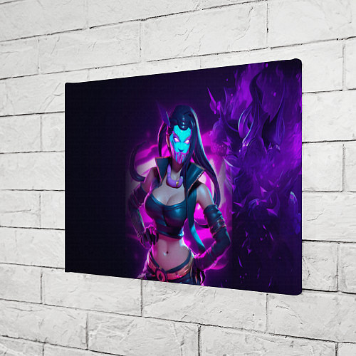 Картина прямоугольная League of Legends Kaisa Kda style / 3D-принт – фото 3