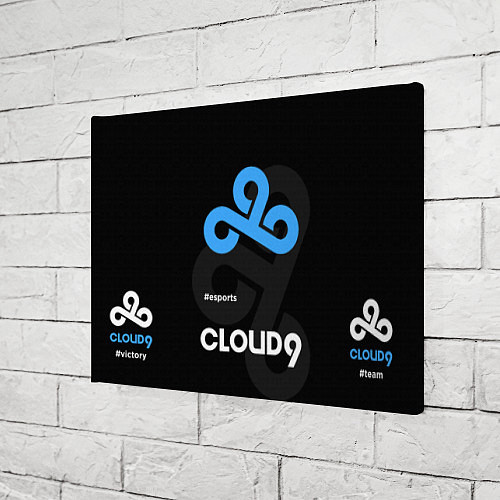 Картина прямоугольная Cloud9 - esports / 3D-принт – фото 3