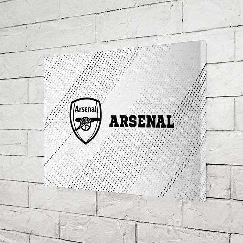 Картина прямоугольная Arsenal sport на светлом фоне по-горизонтали / 3D-принт – фото 3