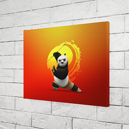 Картина прямоугольная Мастер По - Кунг-фу панда / 3D-принт – фото 3