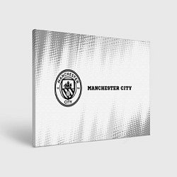 Холст прямоугольный Manchester City sport на светлом фоне по-горизонта, цвет: 3D-принт