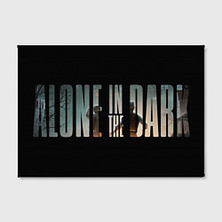Холст прямоугольный Alone in the dark logotype, цвет: 3D-принт — фото 2