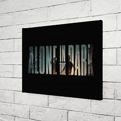 Холст прямоугольный Alone in the dark logotype, цвет: 3D-принт — фото 2