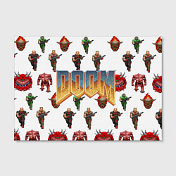 Холст прямоугольный Doom 1993 паттерн, цвет: 3D-принт — фото 2