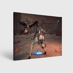 Холст прямоугольный Stellar Blade Eve green style, цвет: 3D-принт