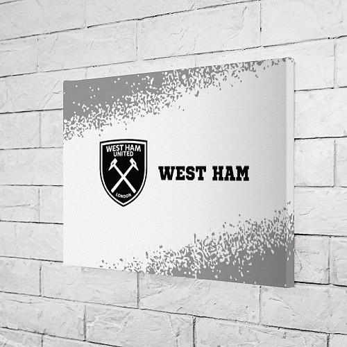 Картина прямоугольная West Ham sport на светлом фоне по-горизонтали / 3D-принт – фото 3