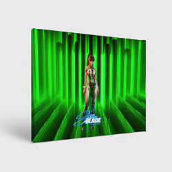 Холст прямоугольный Stellar Blade green Eve, цвет: 3D-принт