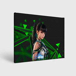 Холст прямоугольный Stellar Blade Eve black green, цвет: 3D-принт