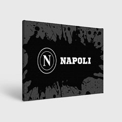 Холст прямоугольный Napoli sport на темном фоне по-горизонтали, цвет: 3D-принт