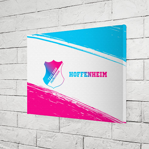 Картина прямоугольная Hoffenheim neon gradient style по-горизонтали / 3D-принт – фото 3