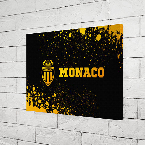 Картина прямоугольная Monaco - gold gradient по-горизонтали / 3D-принт – фото 3