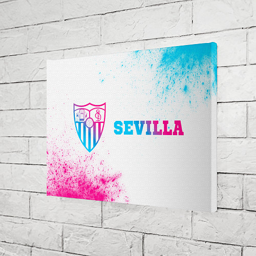 Картина прямоугольная Sevilla neon gradient style по-горизонтали / 3D-принт – фото 3