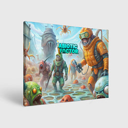 Холст прямоугольный Abiotic Factor монстры, цвет: 3D-принт