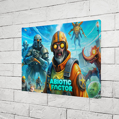 Картина прямоугольная Abiotic Factor игровые персонажи / 3D-принт – фото 3