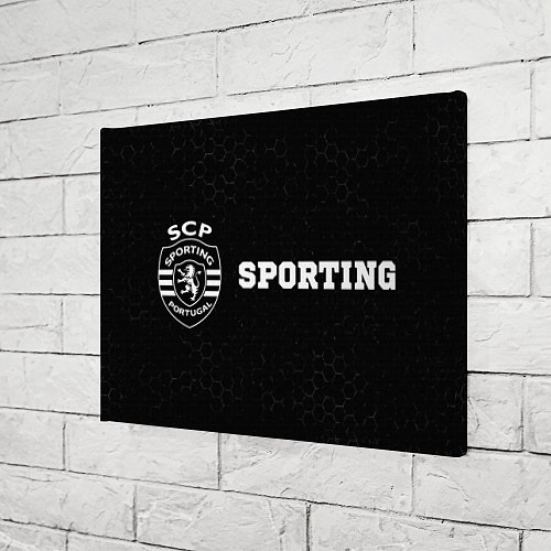Картина прямоугольная Sporting sport на темном фоне по-горизонтали / 3D-принт – фото 3
