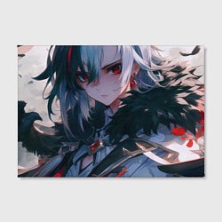 Холст прямоугольный Genshin Impact Арлекино draw beautiful, цвет: 3D-принт — фото 2
