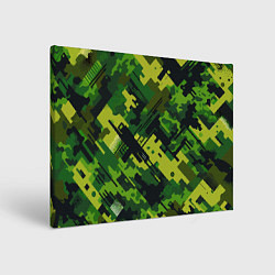 Холст прямоугольный Camouflage - pattern ai art, цвет: 3D-принт