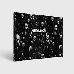 Холст прямоугольный Metallica - rock, цвет: 3D-принт