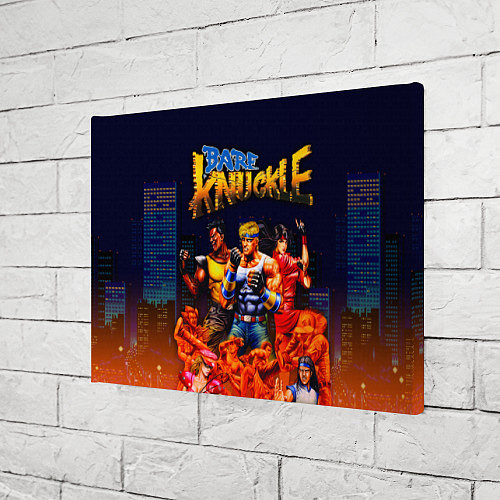 Картина прямоугольная Bare knuckle - streets of rage / 3D-принт – фото 3