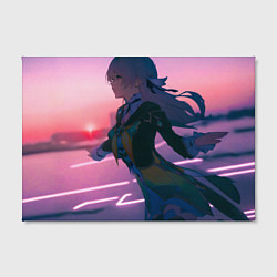 Холст прямоугольный Honkai Star Rail Firefly smile, цвет: 3D-принт — фото 2