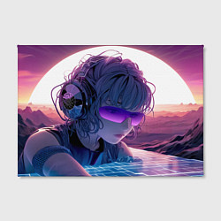 Холст прямоугольный Honkai Star Rail Silver Wolf, цвет: 3D-принт — фото 2