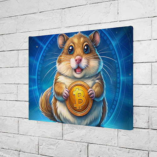 Картина прямоугольная Хомячок с криптой / 3D-принт – фото 3