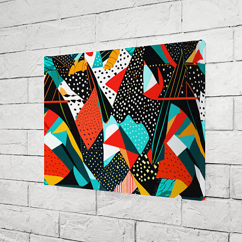 Картина прямоугольная Abstract patchwork - ai art / 3D-принт – фото 3