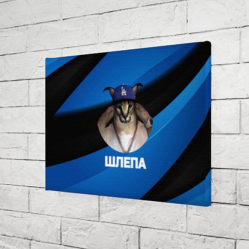 Картина прямоугольная Шлепа в бейсболке / 3D-принт – фото 3