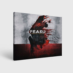 Холст прямоугольный Игра Fear город и кровь, цвет: 3D-принт