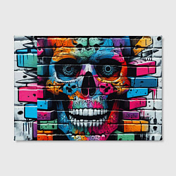 Холст прямоугольный Crazy color skull - graffiti, цвет: 3D-принт — фото 2