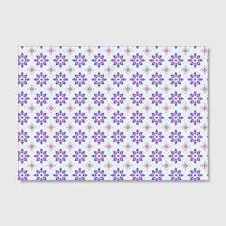 Холст прямоугольный Красивый цветочный узор, цвет: 3D-принт — фото 2