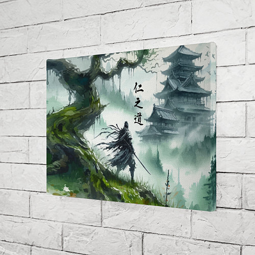 Картина прямоугольная Samurai - ghost of Tsushima / 3D-принт – фото 3