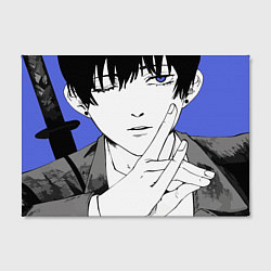 Холст прямоугольный Человек-бензопила Aki, цвет: 3D-принт — фото 2