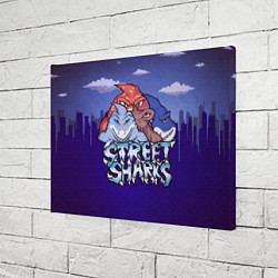 Холст прямоугольный Street sharks - Городские Уличные Акулы, цвет: 3D-принт — фото 2