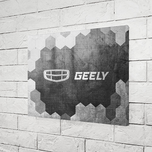 Картина прямоугольная Geely - grey gradient по-горизонтали / 3D-принт – фото 3