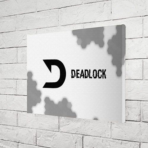 Картина прямоугольная Deadlock glitch на светлом фоне по-горизонтали / 3D-принт – фото 3