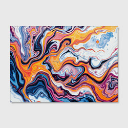 Холст прямоугольный Жидкие разноцветные краски, цвет: 3D-принт — фото 2