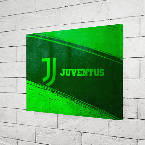 Картина прямоугольная Juventus - green gradient по-горизонтали / 3D-принт – фото 3