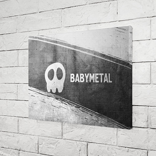 Картина прямоугольная Babymetal - grey gradient по-горизонтали / 3D-принт – фото 3