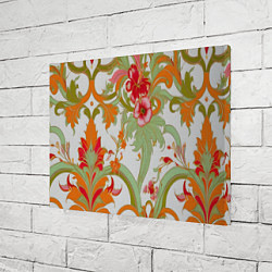 Холст прямоугольный Яркий цветочный узор, цвет: 3D-принт — фото 2