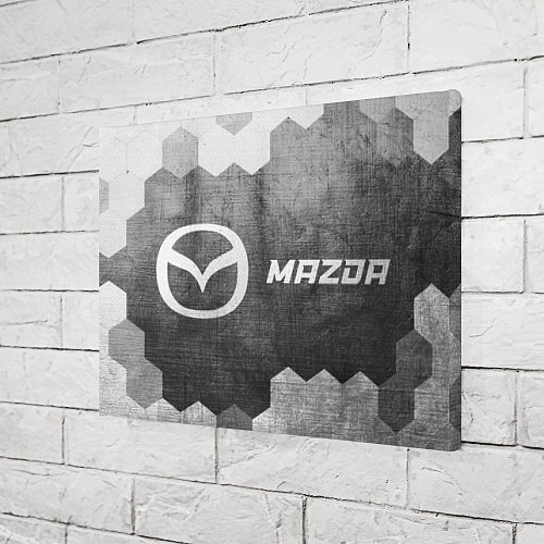 Картина прямоугольная Mazda - grey gradient по-горизонтали / 3D-принт – фото 3