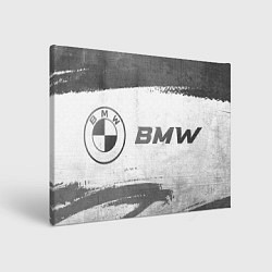 Холст прямоугольный BMW - white gradient по-горизонтали, цвет: 3D-принт