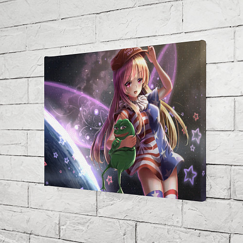 Картина прямоугольная Touhou Project Клаунпис и Пепе / 3D-принт – фото 3
