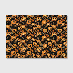 Холст прямоугольный Тыквы с лицами, цвет: 3D-принт — фото 2