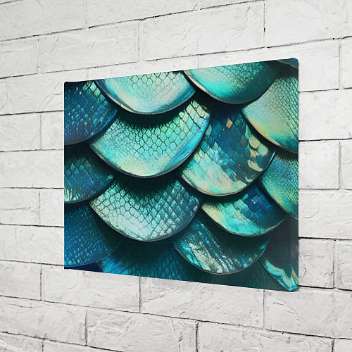 Картина прямоугольная Чешуя крупной рыбы / 3D-принт – фото 3