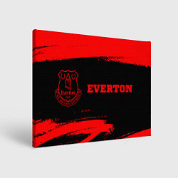 Холст прямоугольный Everton - red gradient по-горизонтали, цвет: 3D-принт