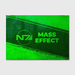 Холст прямоугольный Mass Effect - green gradient по-горизонтали, цвет: 3D-принт — фото 2