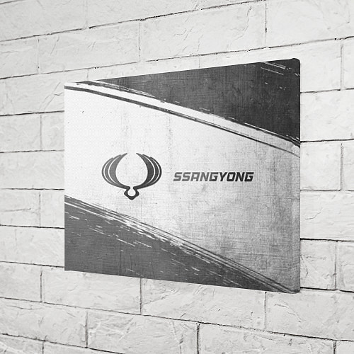 Картина прямоугольная SsangYong - white gradient по-горизонтали / 3D-принт – фото 3