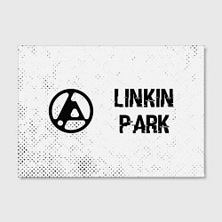 Холст прямоугольный Linkin Park 2024 glitch на светлом фоне по-горизон, цвет: 3D-принт — фото 2