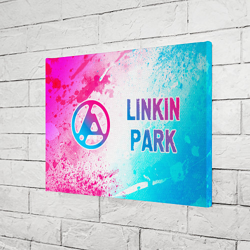 Картина прямоугольная Linkin Park 2024 neon gradient style по-горизонтал / 3D-принт – фото 3